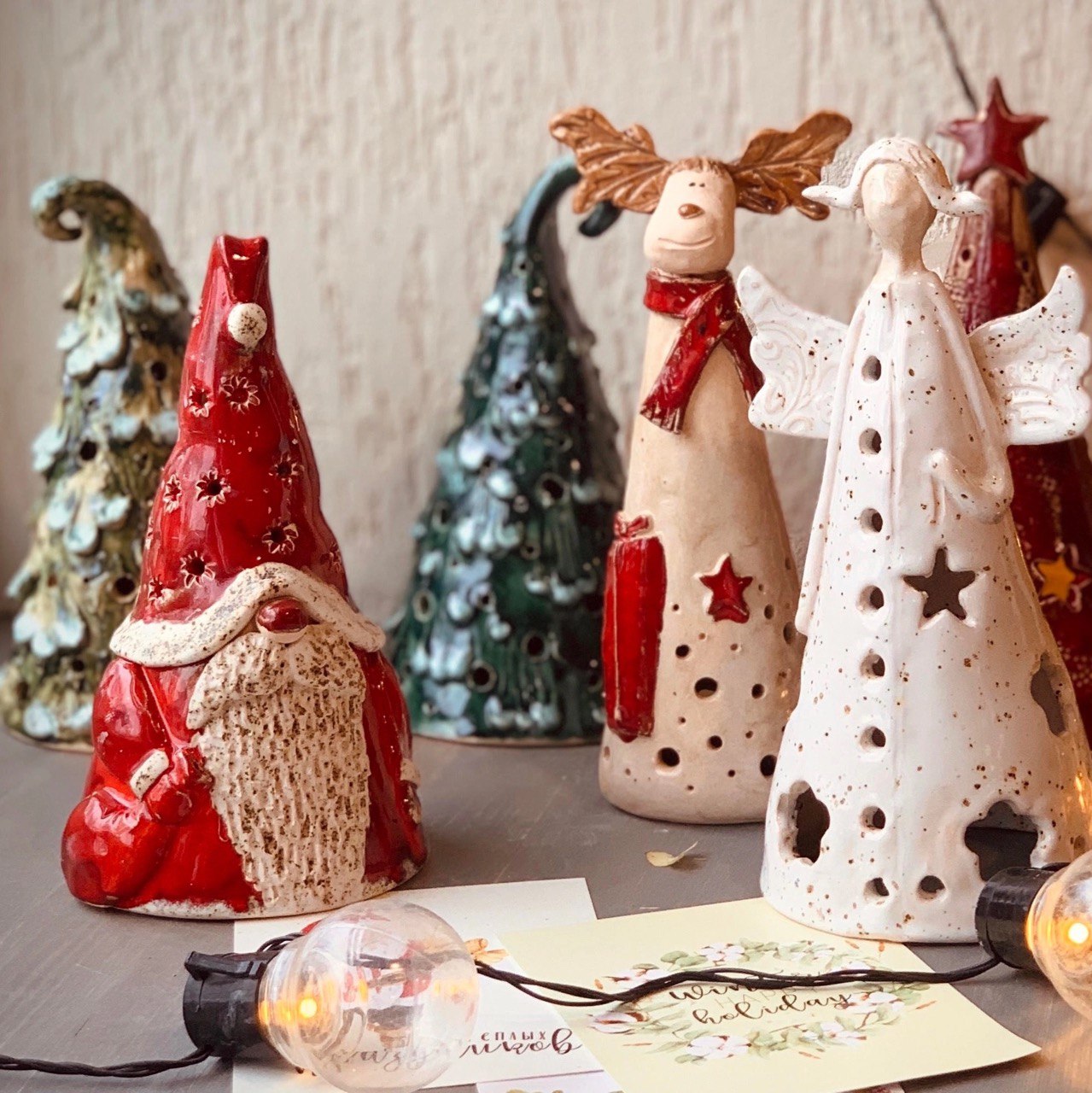 Елочка/дед мороз подсвечник (6+) фото 1