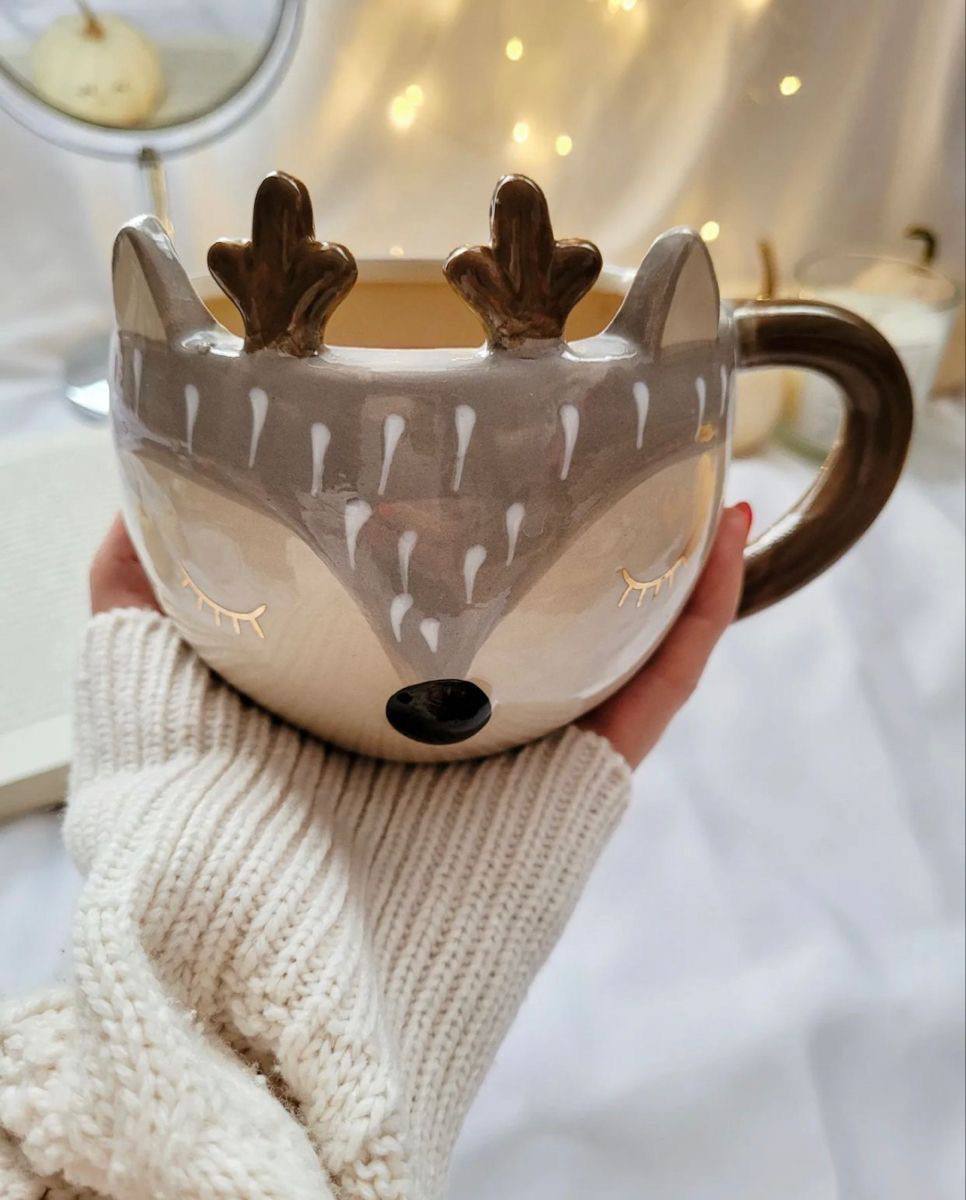 Кружка олень на круге  фото 1